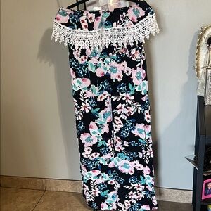 Floral Off-Shoulder Jumpsuit